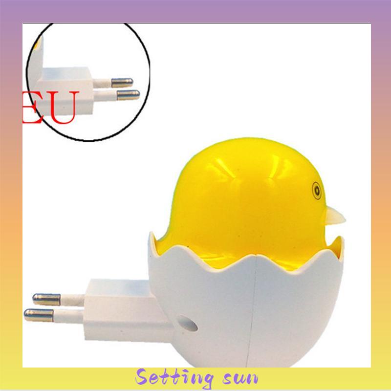 Bebek Kuning Little Happy Bird Cahaya Kontrol Malam Lampu Lampu Leds Hadiah Kreatif TN