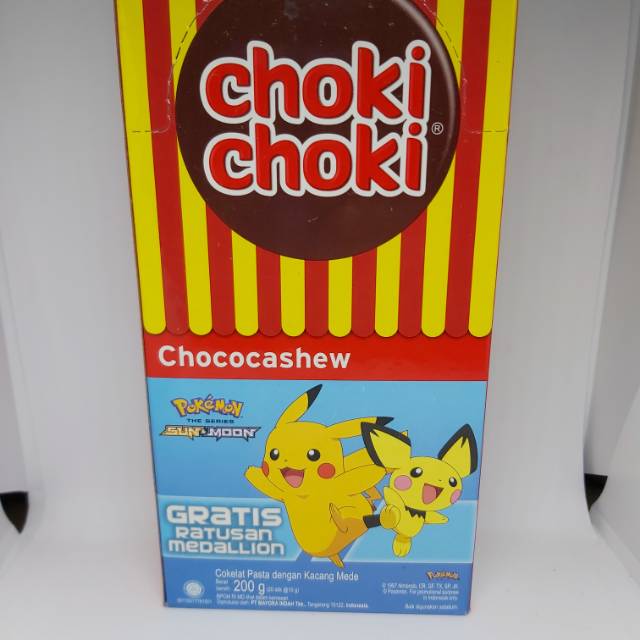 

Choki choki coklat pasta 200 gr isi 20 stick