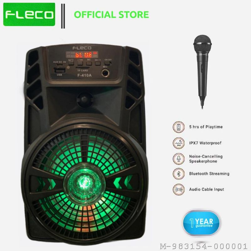 SPEAKER BLUETOOTH KARAOKE FLECO