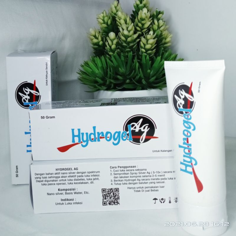 HydroGel Silver Ag 50 Gram / Gel Silver / Antibakteri / Obat Luka / Mirip Star Ag / Salep