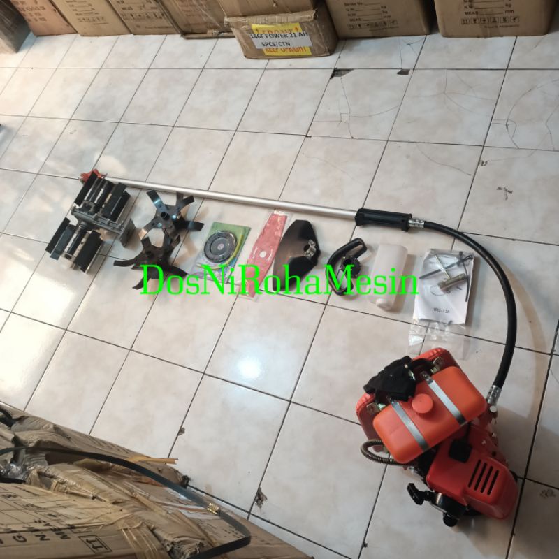 Mesin Potong Rumput Nishikawa 2 Tak 4 Mata Pisau Multifungsi