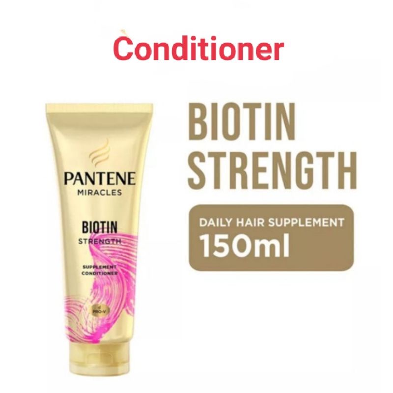 Jual Pantene Conditioner Miracles Biotin Strength 150ml Shopee Indonesia