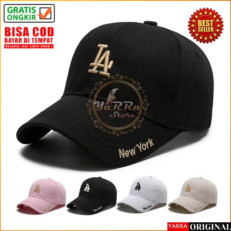 Topi Pria Wanita Baseball Fashion Outdoor LA New York Casual Cap Sport High Quality BSAA