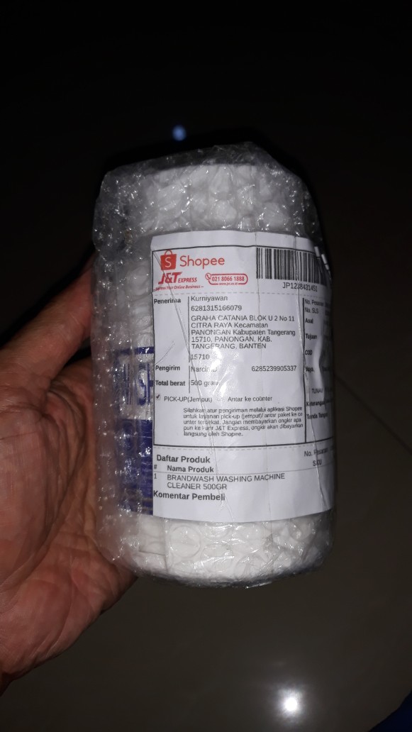 Brandwash Washing Machine Cleaner 500gr Sabun Pembersih Mesin Cuci Front N Top Loading