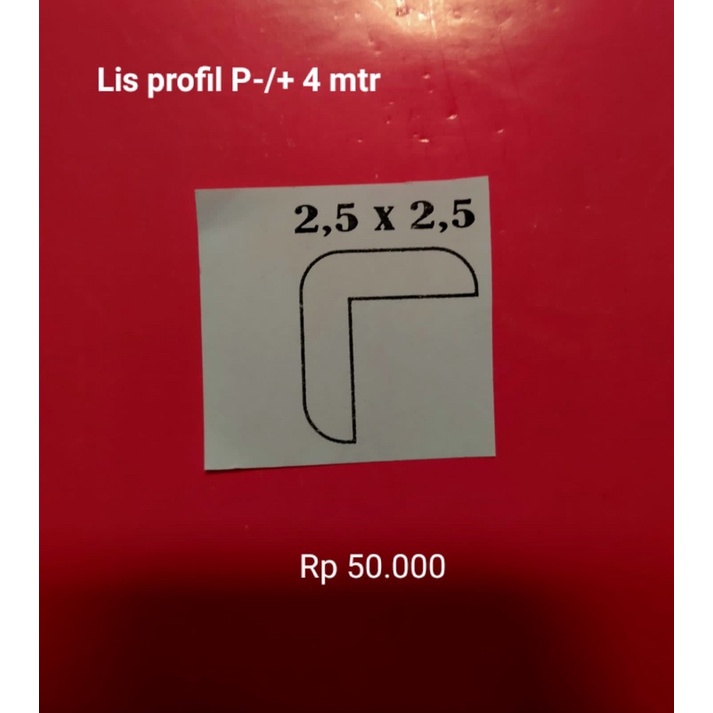 Lis Profil Kayu Siku Polos