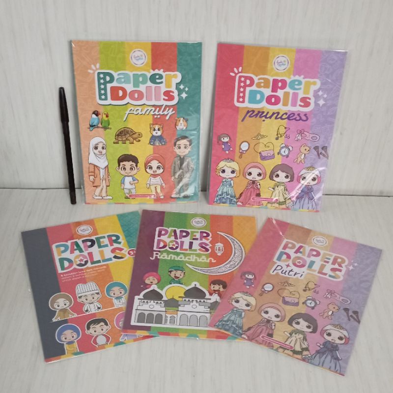 Paper Dolls Mainan Bongkar Pasang (Profesi / Ramadhan/Putri/Princess/Family)