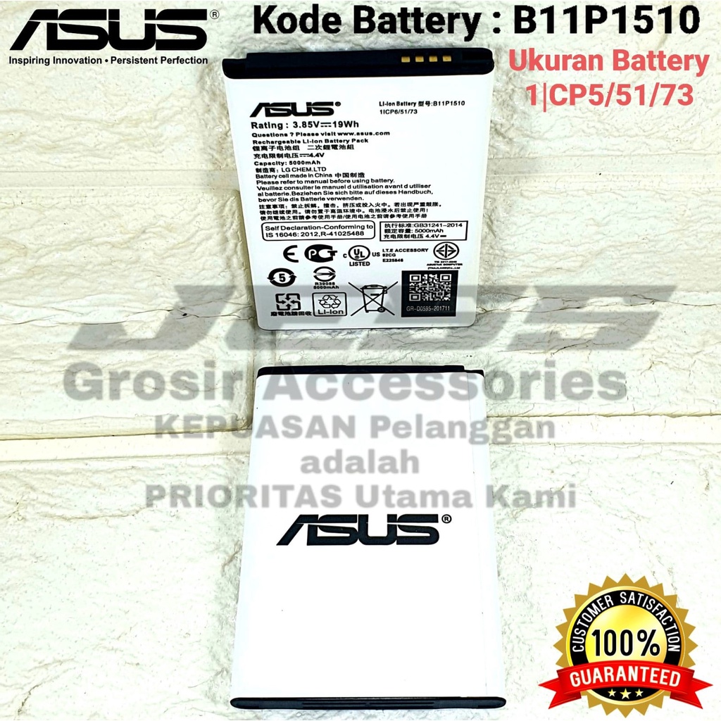 Baterai ASUS Zenfone 3 GO ZB551KL , X013D , Zenfone Go 5.5 Inchi ZB552KL , X007D Kode Battery B11P1510 Original