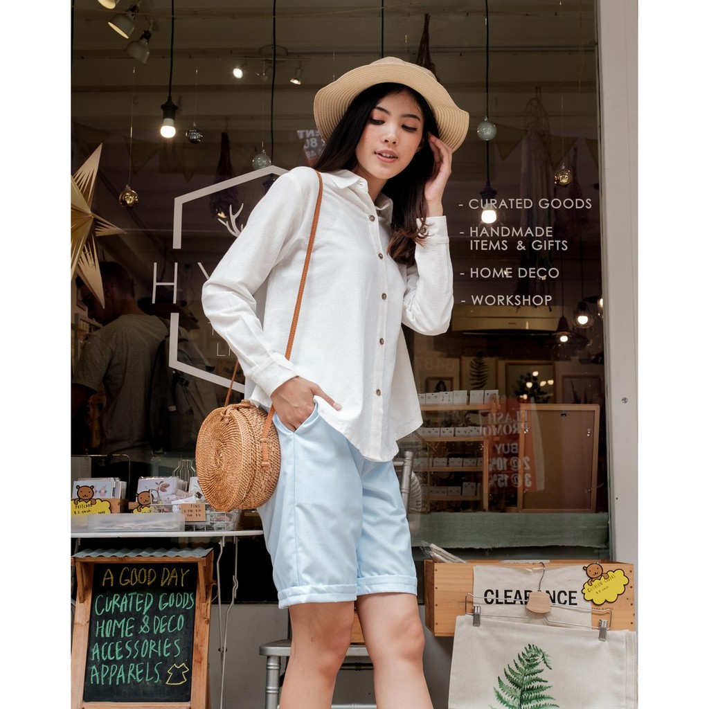 Myrubylicious PREPPY LINEN SHIRT