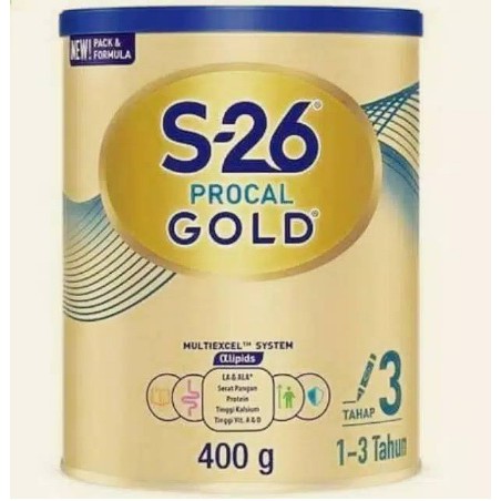 S26 PROCAL GOLD 400 GRAM / S26 procal gold 400 gram S26 Susu Formula Tahap 3 400gram NS 201
