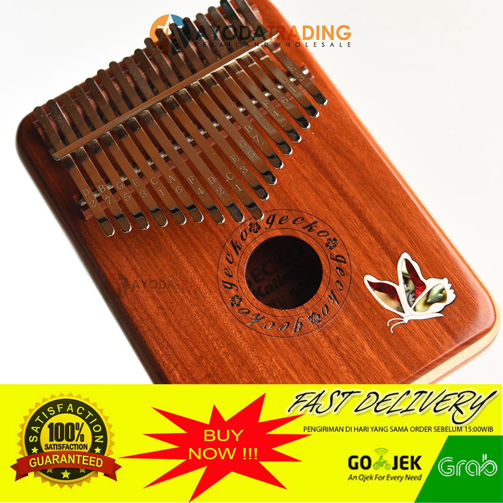 Gecko K17SD Original 17 key Red Sandalwood