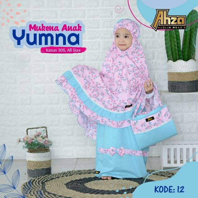 MUKENA ANAK YUMNA by Ahza/mukena anak murah/mukena anak terbaru/mukena anak brande
