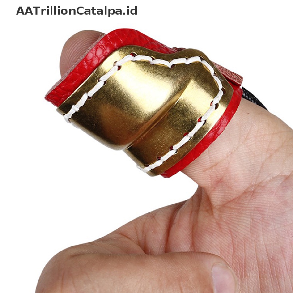 Aatrillioncatalpa Ring Pelindung Ibu Jari Bahan Kuningankulit Untuk Panahan