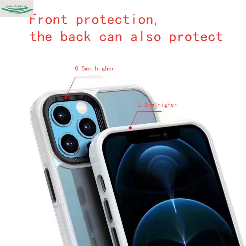 Large Lens Frame Like IPhone 12 Is Suitable for IPhone 12 11 Pro Max X Xr Xsmax 7 8 Plus Frosted Case