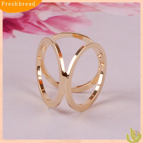 [ TERLARIS]Hot Fashion Gold Plated Three Ring Silk Scarf Buckle Clip Brooch Pin Gift