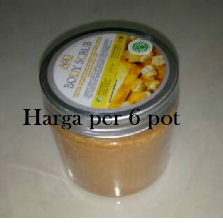 6 pot BODY SCRUB GOLD