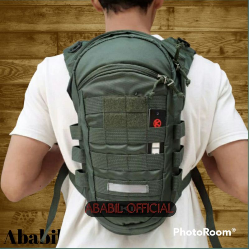 TAS RANSEL ARMY PRIA HYDROPACK TERBARU FREE LOGO