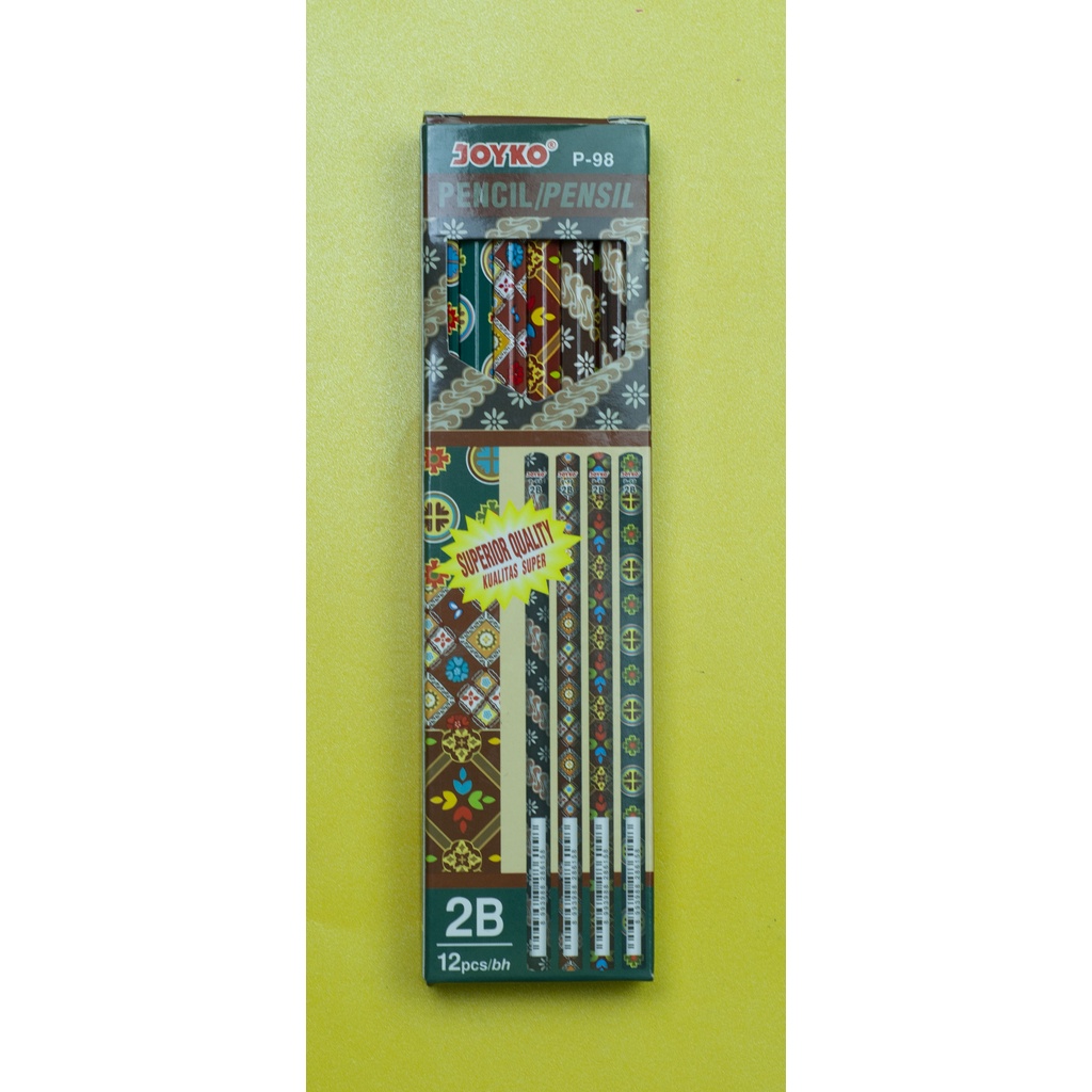 

PENSIL KAYU JOYKO P - 98 2B ( 1 BOX = 12 PCS )