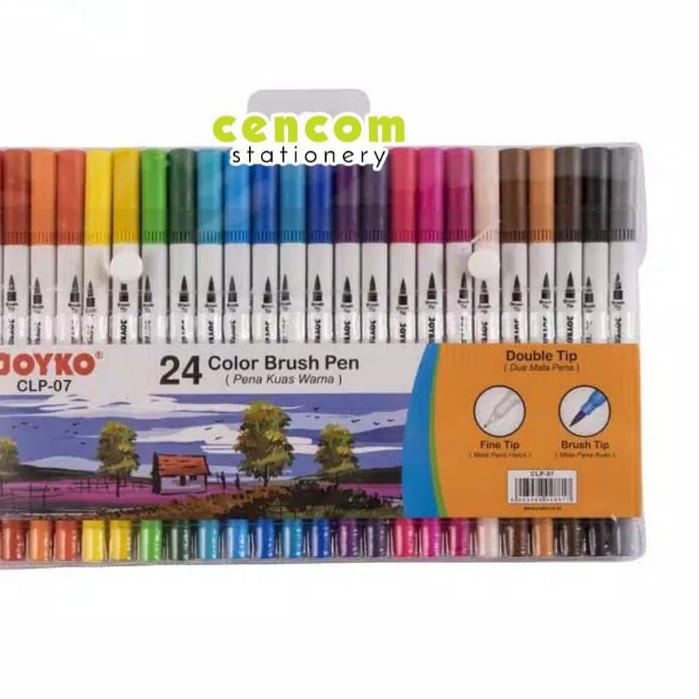 

Trend CODE-554.☛ Brush Pen Set Joyko 24 Warna CLP-07 ( Dua Mata Pena )Joyko CLP-07 Set 24 Murah.HJ.3