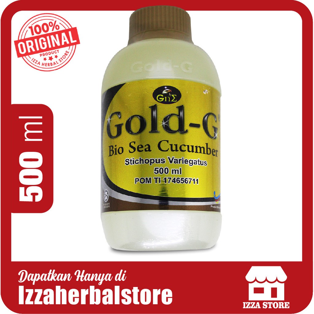 Jelly Gamat GOLD-G Sea Cucumber 500 ml Membantu penyembuhan Penyakit Jantung dan Liver Original Asli