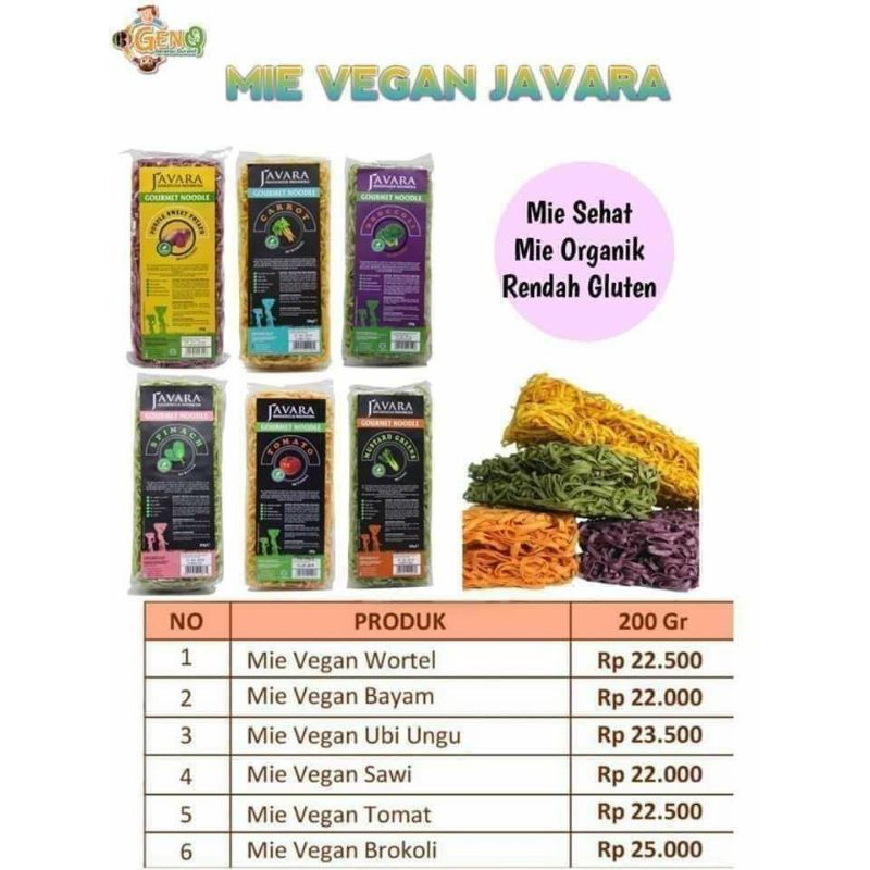 

Mi Javara | Mi Sehat | Mi Vegan | Mi Sayur