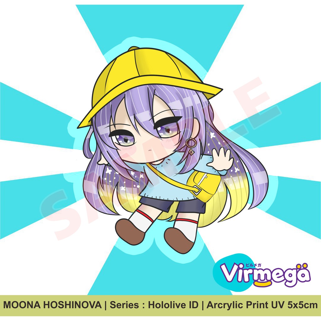 Keychain Moona Hoshinova Hololive Indonesia