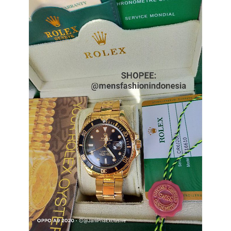 Jam pria cowok rolex submariner cod/ bayar ditempat