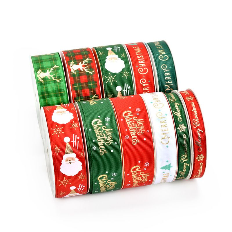 PITA RIBBON NATAL LUCU PITA KADO MERRY CHRISTSMAS /meter P-2.5cm