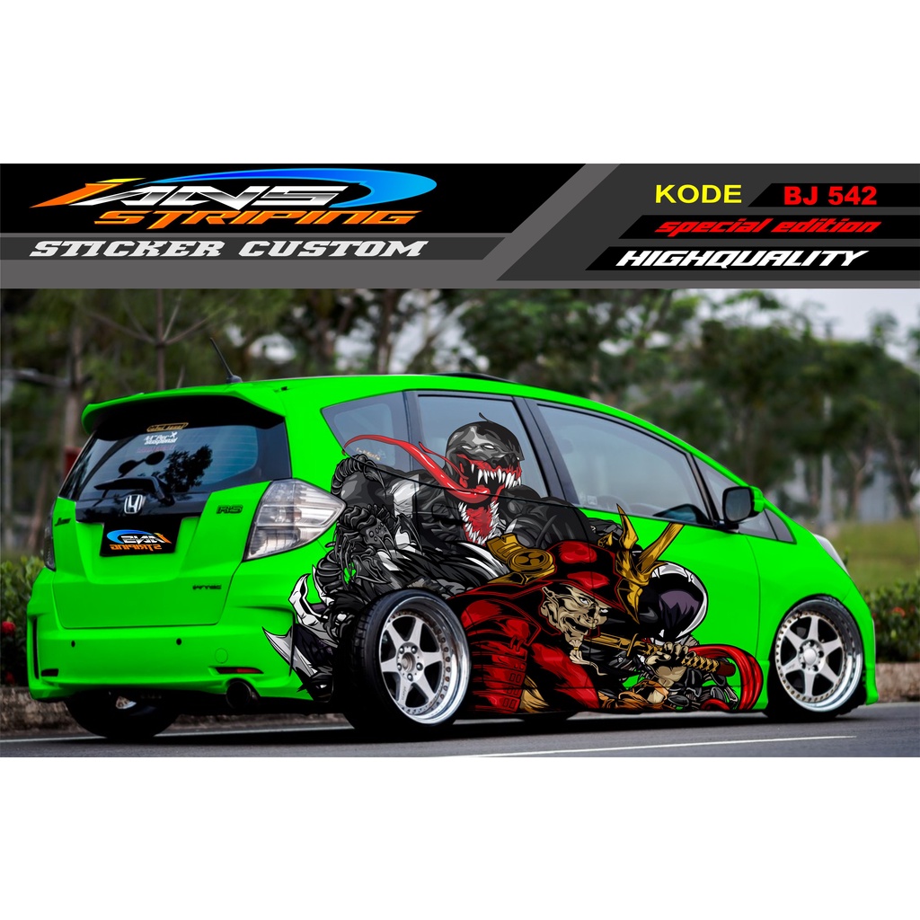 DECAL STICKER MOBIL JAZZ BRIO AGYA SIGRA AVANZA DATSUN / STICKER VARIASI MOBIL VENOM / STIKER MOBIL