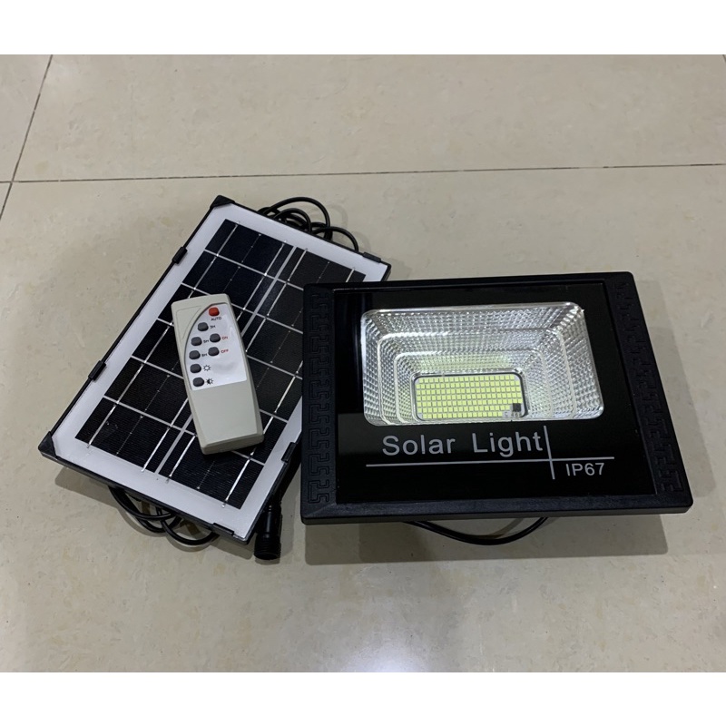 Lampu Sorot Led Floodlight 25 Watt 25W Solar Panel Tenaga Surya