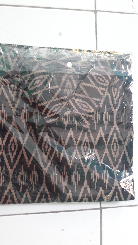 Bswart Batik Hrb026 Kenongo Hem Pendek Padi Pekalongan M L Xl Batik Pria