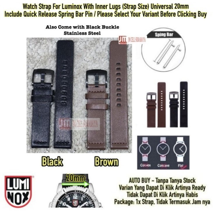 Tali Jam Watch Strap LUMINOX 20mm Quick Release - Modern Leather Kulit