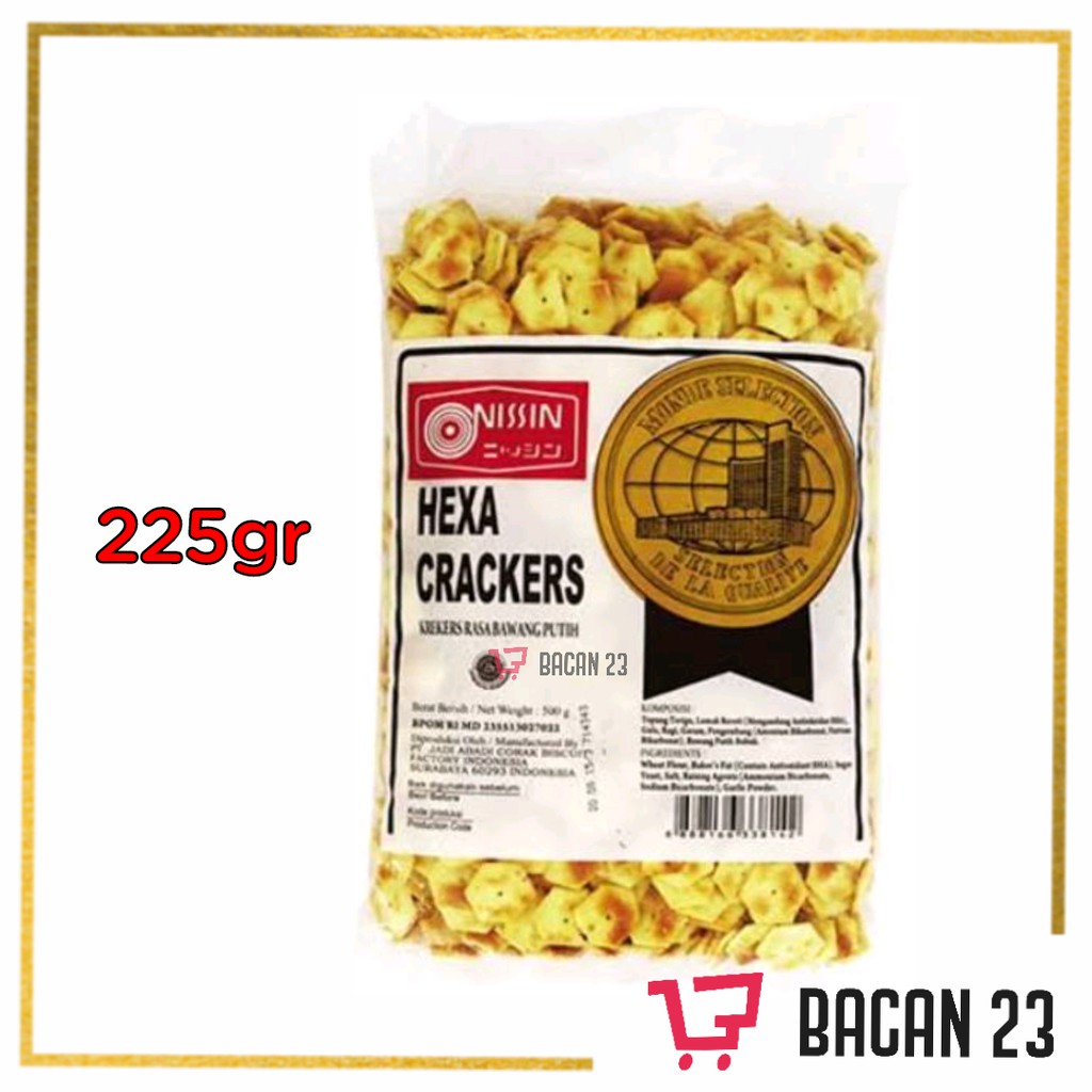 

Nissin Biscuit Hexa Crackers (225gr) / Biskuit Krekers / Bacan23 Bacan 23