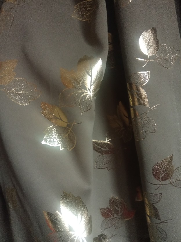 Gorden Jendela Blackout Print Emas Coklat 12 Semockring Silver 6 Gelembung Jende Pintu