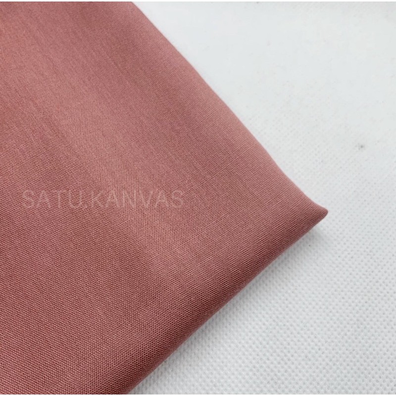 Kain RAYON katun uniqlo rayon polos kualitas bagus-Salmon