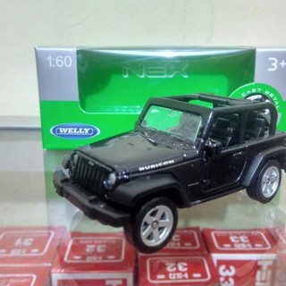  LANGKA  Diecast miniatur Jeep  Wrangler Rubicon hitam mobil  