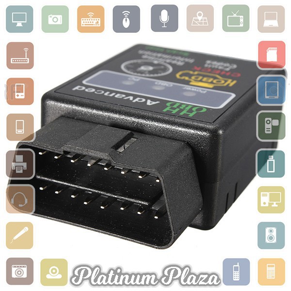 Bluetooth Car Diagnostic OBD2 V2.1 - ELM327 - Black`6DWZLZ-