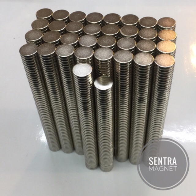 Magnet Neodymium Bulat 10x2mm Standard Grade N45