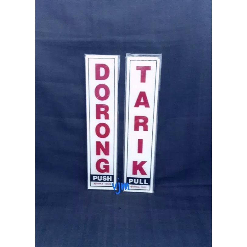 

Tygse70 Plat Akrilik Tulisan Dorong Atau Tarik Warna Putih, Plat Acrylic As71S0D