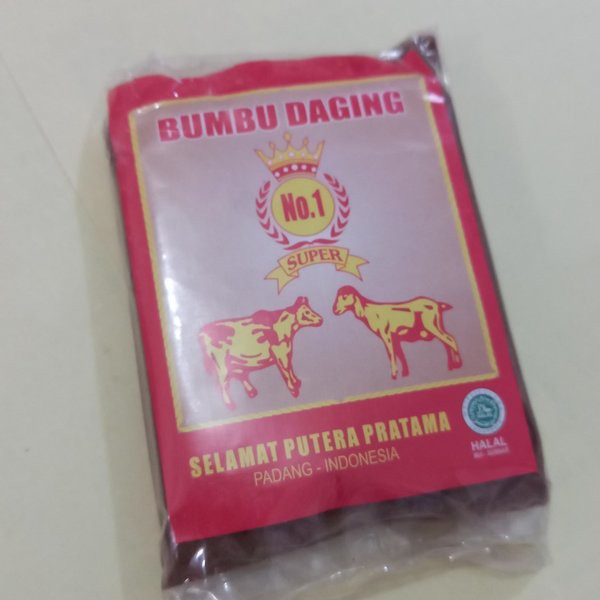

Bumbu Super Pemasak Daging No.1 Selamat Putra Pratama 50 Gram