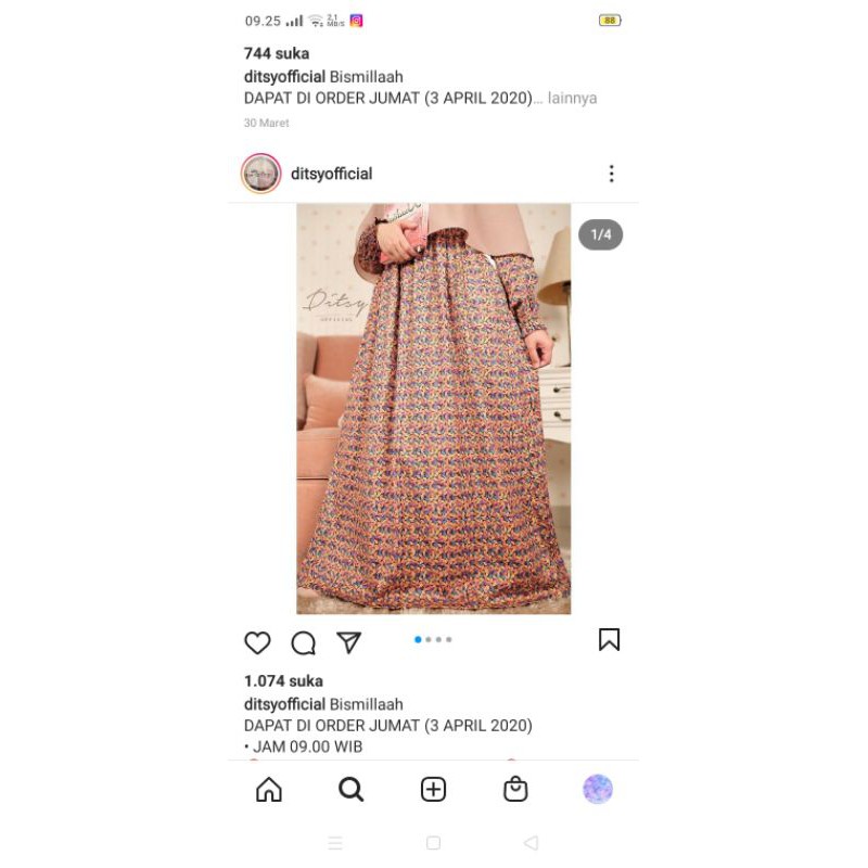 preloved ditsy Ashleaf Charcoal S