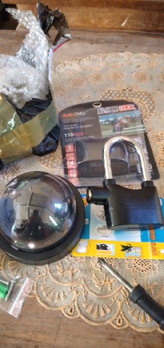Gembok Alarm Anti Maling Bisa Bunyi Kalau Dipukul - Dibuka Paksa - Dipotong Paksa - Bisa Cod