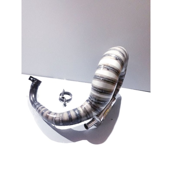 knalpot vespa racing tipe lobster bahan galvanis slincer crome kia muffler