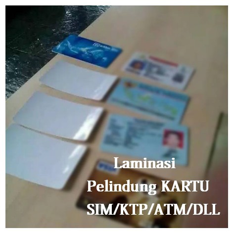 

Stiker Anti Gores Laminating KTP SIM Kartu Kredit Credit Card ATM Lem Praktis Bisa pasang sendiri