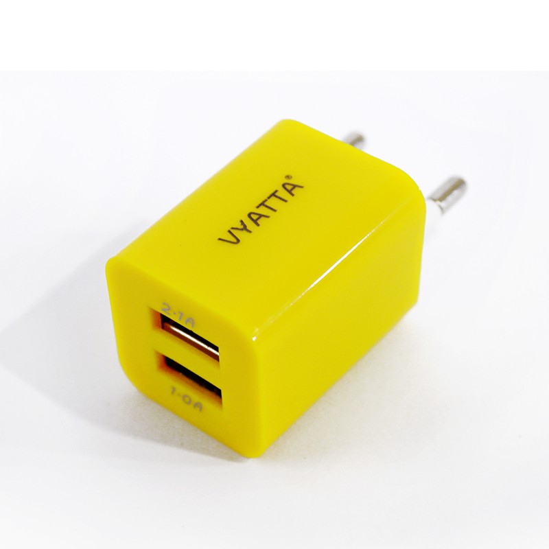 Vyatta Double USB Wall Charger Port Adapter 2.1A &amp; 1A 1 toples