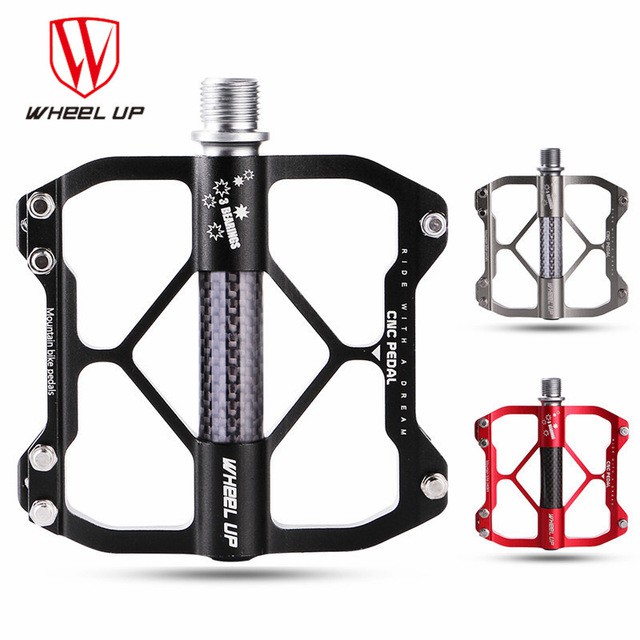 Flat Pedal Sepeda WHEEL UP Carbon 3 Bearing
