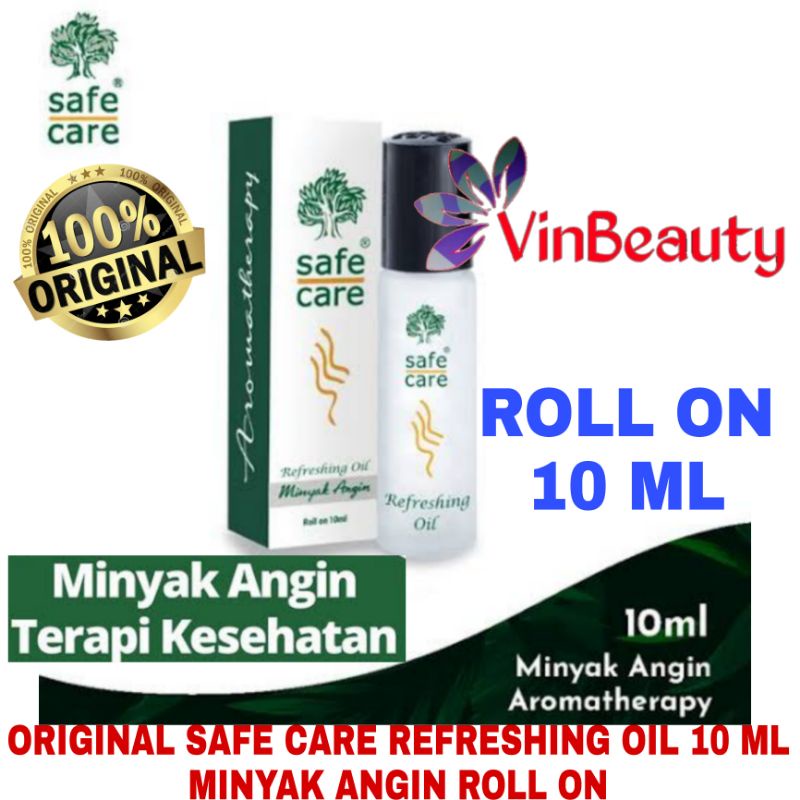 MINYAK ANGIN SAFE CARE UKURAN 10 ML ROLL ON 10 ML / REFRESHING OIL AROMATHERAPY 10ML