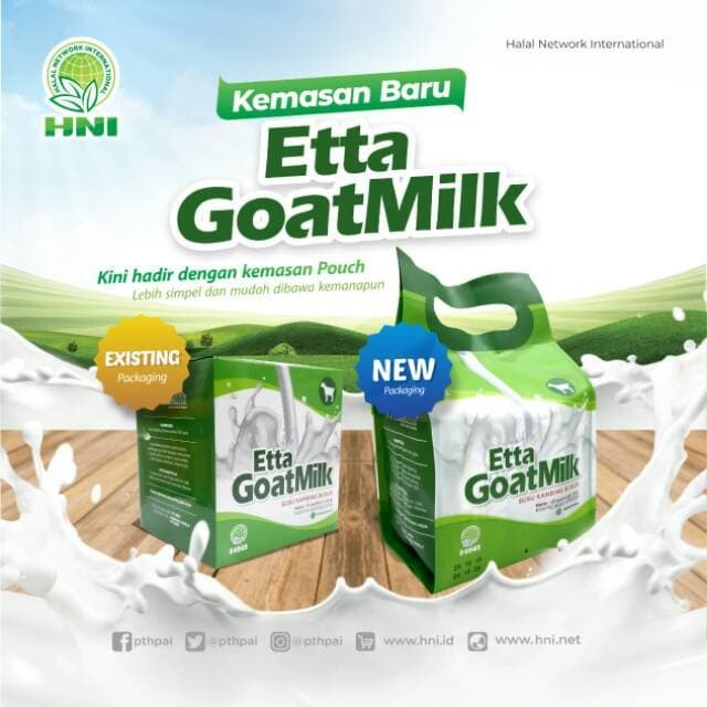 

Etta Goat Milk Susu Kambing Etawa HNI HPAI Susu Kesehatan