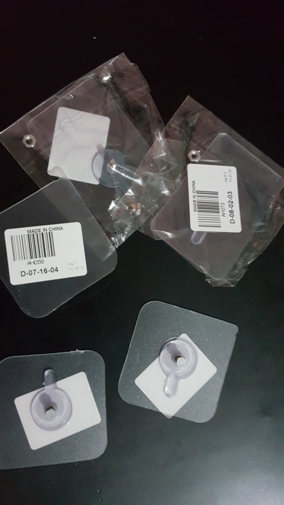 Qipin Kait Paku Gantung Perekat Transparan Tanpa Jejak Untuk Dapur/kamar Mandi, Ada 4 Ukuran