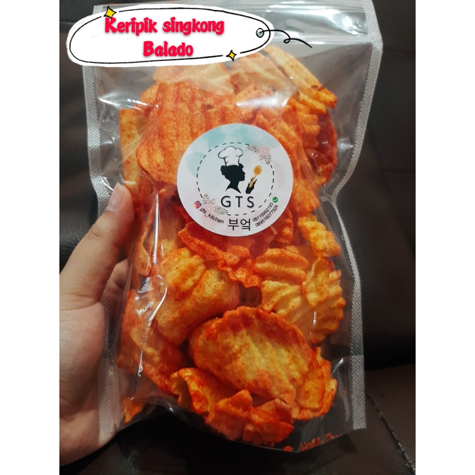 

KERUPUK SINGKONG BALADO / CAMILAN / CEMILAN HOME MADE