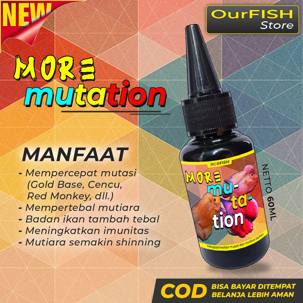 OURFISH - Vitamin Ikan Louhan Obat Mutasi Cencu Kamfa Golden Base Srd Red Monkey Bonsai Ori